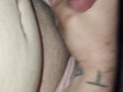 Jerking in new pink thong 15/16