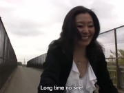 Mature Japanese hostess club mistress takes time off from managing her stable of girls to meet a camera-wielding JAV director 2/16