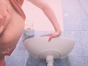 She swallows all the milk, my STEP-DAUGHTER's pussy is full of milk, homemade amateur. 5/16