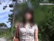 shy 18 years old brunette no panties 3/16