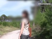 shy 18 years old brunette no panties 4/16