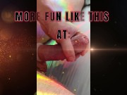 slow foreskin play on an white large uncut cock 15/16