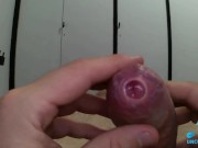 slow foreskin play on an uncut tight cock! 15/16