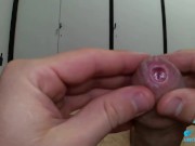 slow foreskin play on an uncut tight cock! 8/16