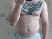 Stripping from sexy underwear