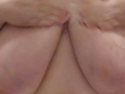 Bbw Washes Huge Natural Tits! ASMR