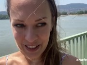 Ersties - Exhibitionist Blue Fingers Herself On a Public Beach 14/16
