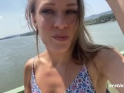 Ersties - Exhibitionist Blue Fingers Herself On a Public Beach 4/16