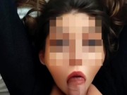 PoV LovelyfeetsLola Sucks Cock and gets Cum on her Face