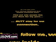 Babe surprises him with cum in mouth blowjob LIVE on webcam during vibrator masturbation orgasm - Lelu Love 1/16