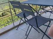 I fill her mouth with cum on the balcony while the workers are working below 4/16