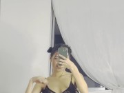 Teen Latina from Colombia showing off her perfect little body 1/16