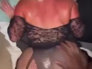 *THAT BOUNCE BACK* Chloe Blacc throws her big juicy booty back on big beautiful BBC 6/16