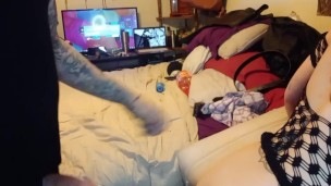 Texassunshyne, pnppawg Sunshyne and TexasBWC getting ready to play ends with blowjob and hard anal!