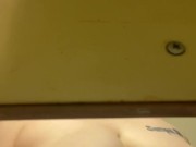 Playing with my boobs before my bath 14/16