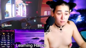 Transgirl teased with lovense while playing overwatch 2