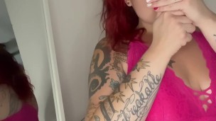 BBW stepmom MILF bake 420 smoking fetish with pussy peek your POV