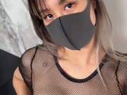 im too shy to take my mask off.. :3 petite amateur asian