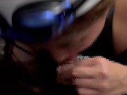 競泳水着で水中フェラをしてしまう変態彼女♡ cum in mouth blowjob underwater 16/16