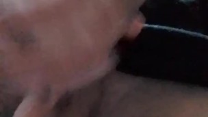 Bottom up - closeup of me masturbating