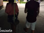 Peguei um  na praia, levei ele para o escurinho e fui flagrada pelas câmeras 1/16