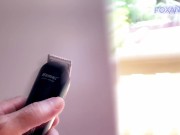 Lisa Fox shaving head 2023. With big love to Sinéad O'Connor 1/16