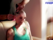 Lisa Fox shaving head 2023. With big love to Sinéad O'Connor 9/16