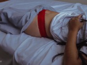 MORNING ORGASM | masturbating in bed 7/16