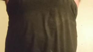 Doing a quick strecth before heading out to the bar