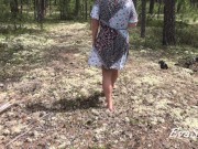 blonde pissing naked in the woods 3/16