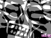 Sexy lesbian hotties lick, finger and scissor each other 2/16