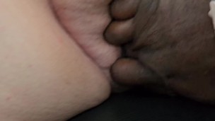 Stranger approached me for directions, saw my red panty & ended up cumming on my leg - bbw ssbbw