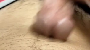 Cumming on my tummy.