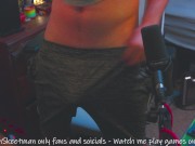 Quick Dick Flash in My Tight Shorts On Webcam 12/16