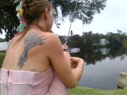 fishing no panty upskirt pt.2 1/16