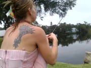 fishing no panty upskirt pt.2 4/16