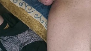 twink Ridy Hunt jerking off until he cums all over his body
