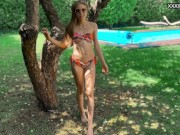 Very soft erotics by pool by the hot babe Bonnie 4/16