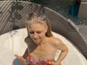 Very soft erotics by pool by the hot babe Bonnie 8/16