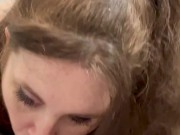 Sucking, Licking and Stroking cock for a tasty cumshot