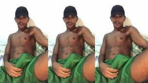 Horny sexy hot black boy with a huge cock