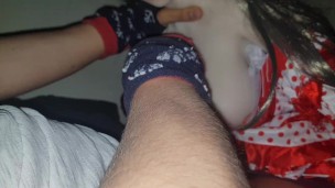 Me hace una rusa mientras disfruto del rebote de sus grandes tetas