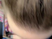 Swallowing my gardener's seed in the backyard UNCUT DEEPTHROAT 14/16