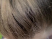 Swallowing my gardener's seed in the backyard UNCUT DEEPTHROAT 16/16