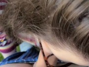 Swallowing my gardener's seed in the backyard UNCUT DEEPTHROAT 8/16