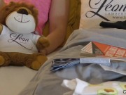 Incredibly Sexy Tight Pussy Hot and Horny Girl No Panties Braless on the Bed to show Pussy and Ass for a few more likes 2/16