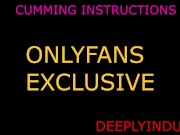 cumming instrucrions listen to my voice and do as your told (audioroleplay) dirty nasty talking 12/16
