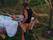 Sex in a swinging pergola - RosenlundX - HD 9/16