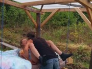 Sex in a swinging pergola - RosenlundX - Vertical 2/16