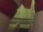 Dildo Play on the bathroom floor 10/16